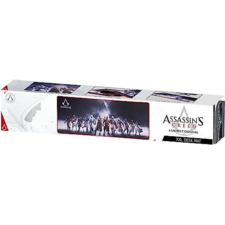 SUBSONIC Assassin's Creed - XXL-Mausmatte 90 x 40 cm - Rutschfeste Gaming-Mausunterlage, Offizielle Lizenz, Schwarz – Bild 5