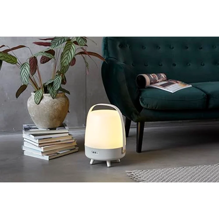 Kooduu - Lite-up Play JBL Lautsprecherlampe - Tragbar und Kabellos - Bluetooth-Verbindung und hochwertiger Klang, Sand - Beige – Bild 2