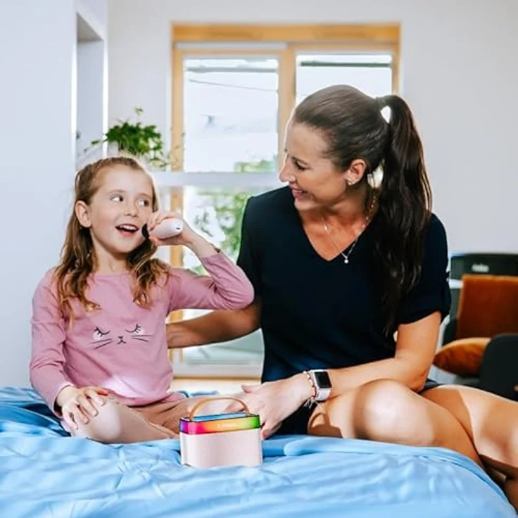 LAMAX KaraokeKid1 Pink, Karaoke-Mikrofon für Kinder mit benutzerfreundlicher Schnittstelle und leichtem Design – Bild 7