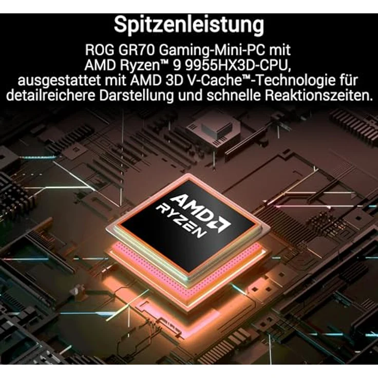 ASUS ROG GR70-N90043AN, Mini-PC mit AMD Ryzen 9 8940HX, 16 GB RAM, 1 TB SSD, GeForce RTX 5060, sternengrau, Windows 11 Home – Bild 5