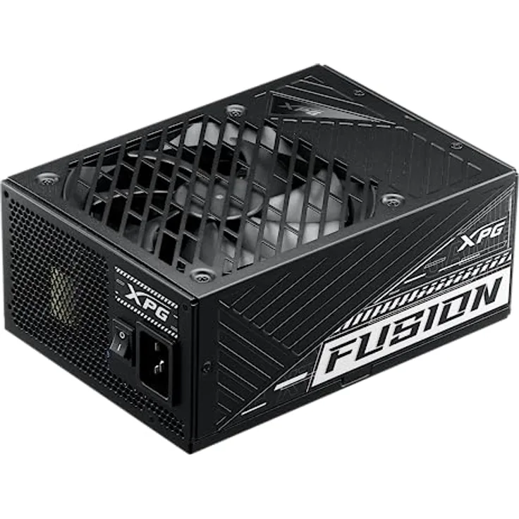 XPG Fusion Netzteil 1600W, modular, 80 Plus Zertifiziert, Cybenetics Titan, 100% japanische Kondensatoren, Schwarz (FUSION1600T-BKCUS)