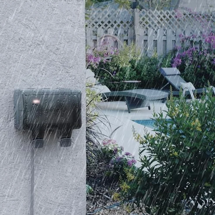 greate abschließbare Außensteckdose wasserdicht Garten mit Schalter - 2fach Aussensteckdose wasserdicht IP66, schaltbare Aussensteckdose, wasserdichte Steckdose, Outdoor Steckdose wasserdicht außen - greate Gartensteckdose IP66, staubdicht, abschließbar, 2 Schalter – Bild 4