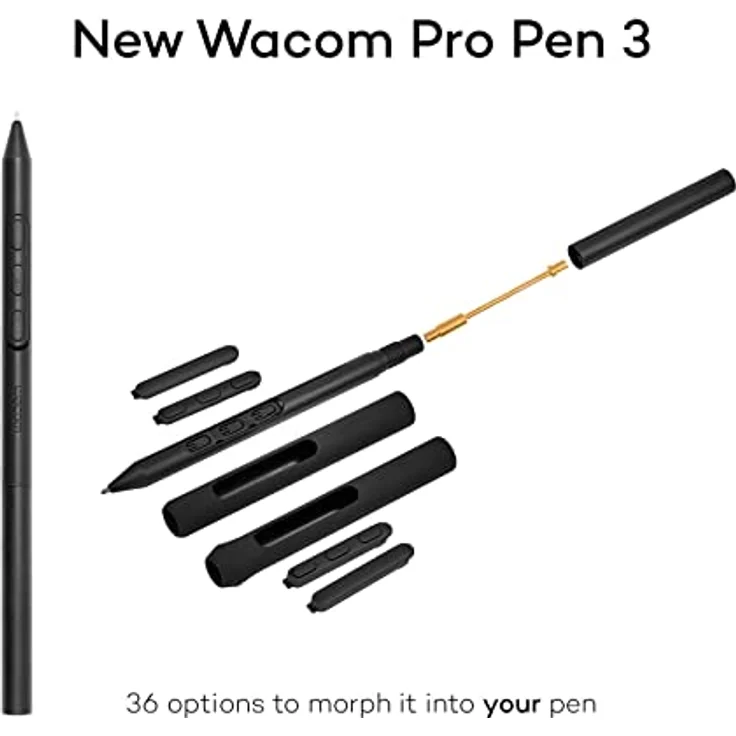 Wacom Cintiq Pro 27 Grafiktablett ohne Standfuß (4k-Auflösung, 26,9-Zoll-Display, HDR-Gamma, Pantone Validated, 99 % Adobe RGB, Neuer, drucksensitiver Pro Pen 3, Multi-Touch) Black – Bild 5