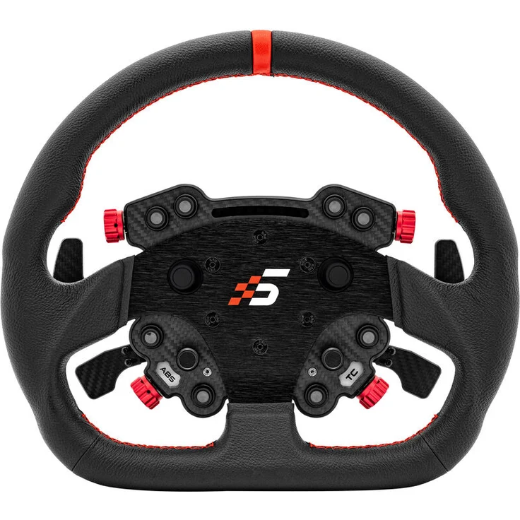 Simagic GT1 Lenkrad mit Pro HUB / Knob - Leder, Gaming-Lenkrad mit 14 Bedienungselementen, CNC-Aluminium und Kohlefaser Materialien