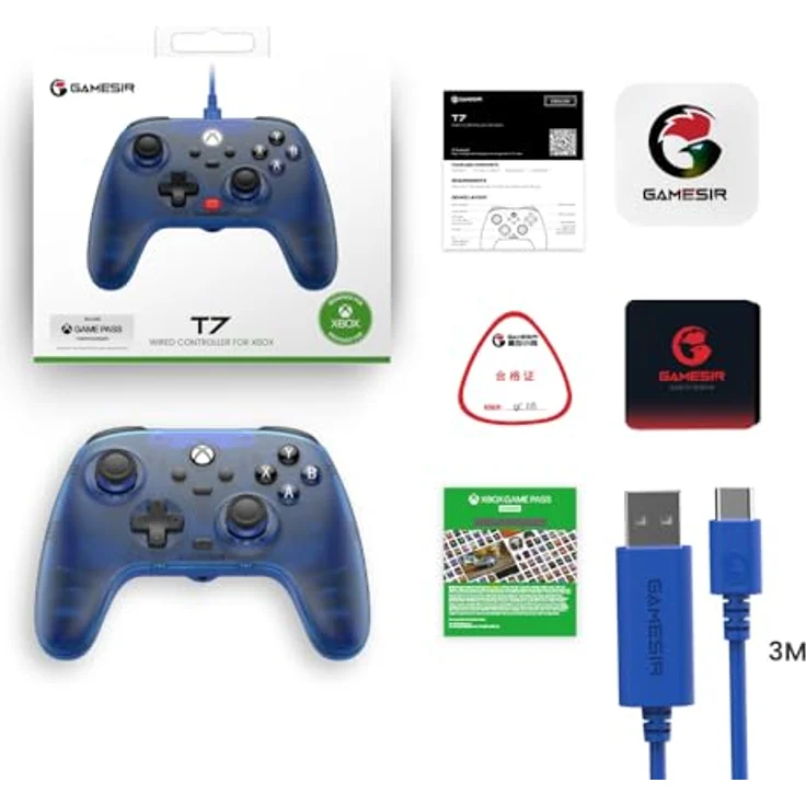 GameSir T7 Kabelcontroller Joystick, Gaming Controller in Sapphire Blue – Bild 7