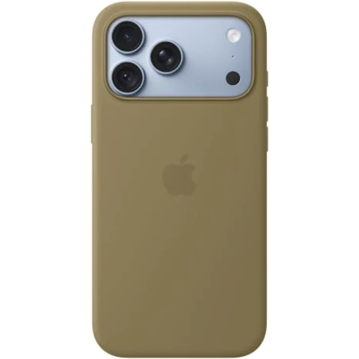 Apple Silicone Case iPhone 18 Pro Max, Oliv, MagSafe kompatibel, Schutz vor Kratzern und Stürzen – Bild 3