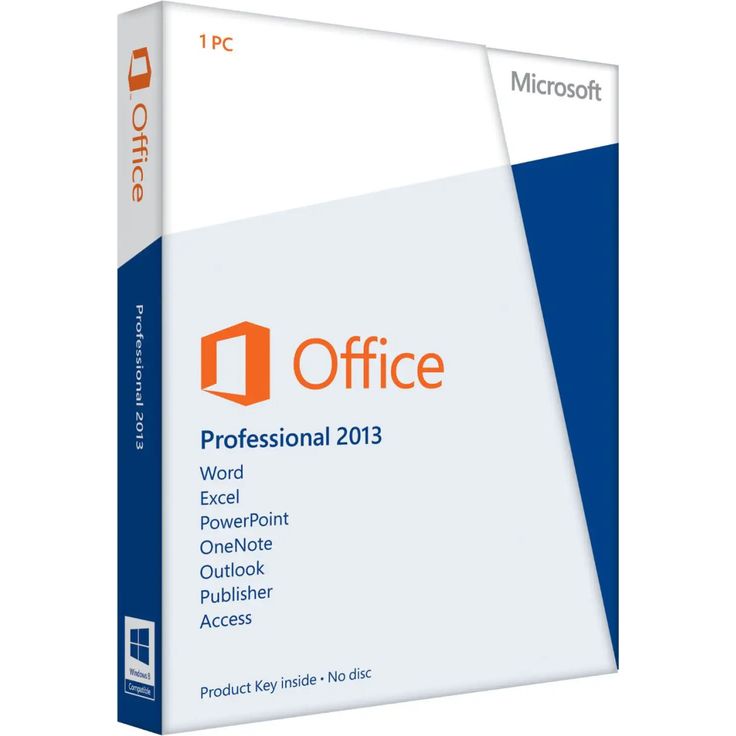 Microsoft Office 2013 Professional, Büroanwendungssuite für Windows mit Word, Excel, PowerPoint, Outlook und Access