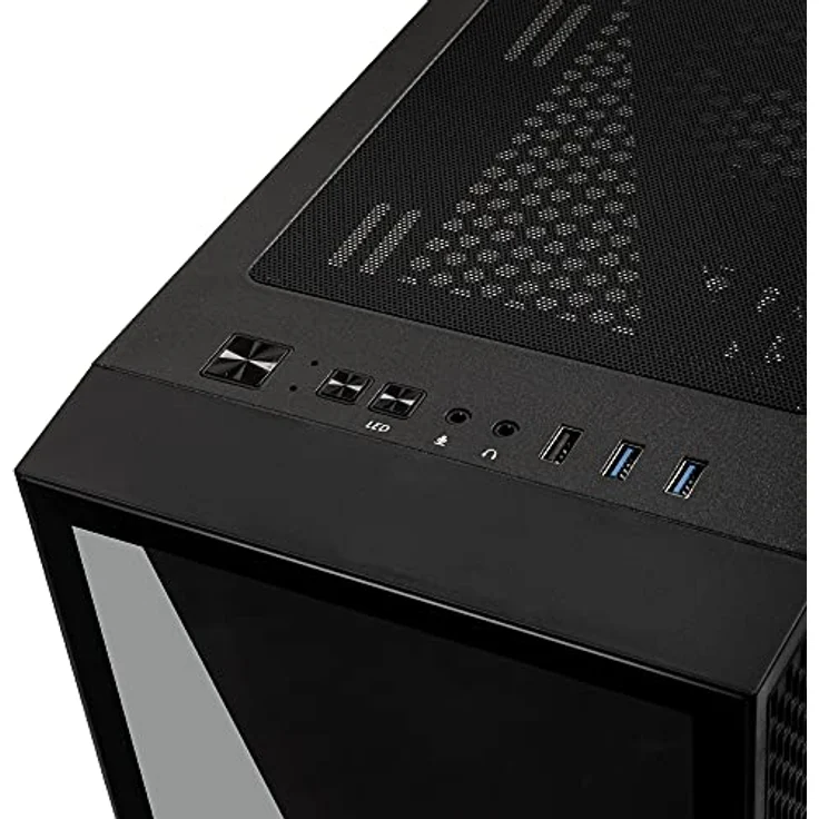 Kolink Void Rift PC Gehäuse Midi Tower Case mit ARGB-beleuchteter Front, Glas mit Vertikaler GPU-Einbau Möglich, Gaming, Tempered Glass for Computer Case ATX – Bild 3
