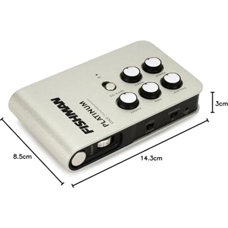 Fishman Platin-Stufen-Analog-Vorverstärker für Bass, mit Phasensteuerung, Volume Boost und Stromversorgung, USA hergestellt – Bild 2