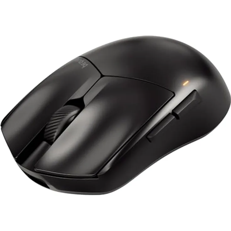 be quiet! Dark Perk Sym PC Maus, 55 g leicht, 32.000 DPI, 8.000 Hz Abtastrate, PixArt PAW3950 Sensor, optische 70-m-Switches, 100% PTFE-Glide Skates
