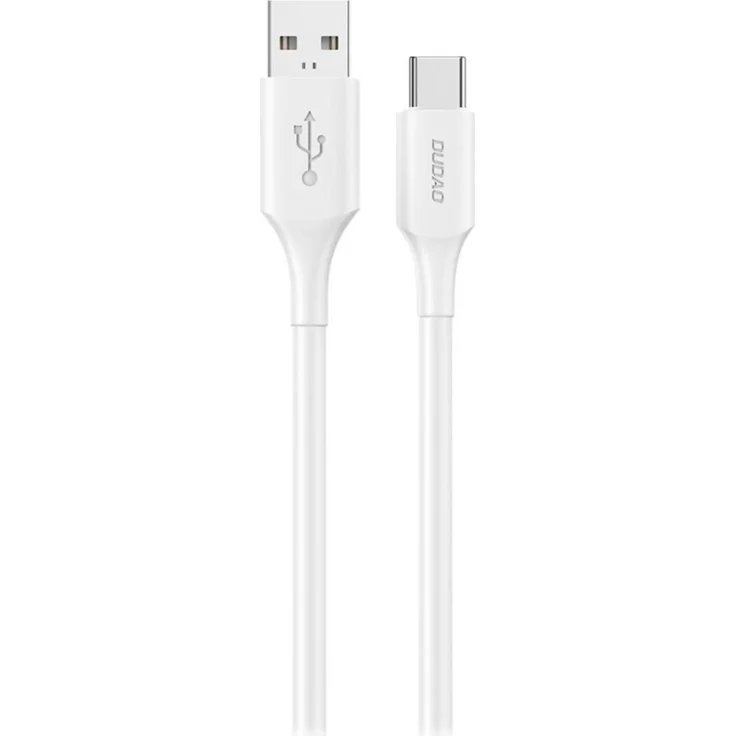 Dudao L2sT USB-A – USB-C Kabel, 6A, 1,2 m, Weiß, robust und schnell ladend