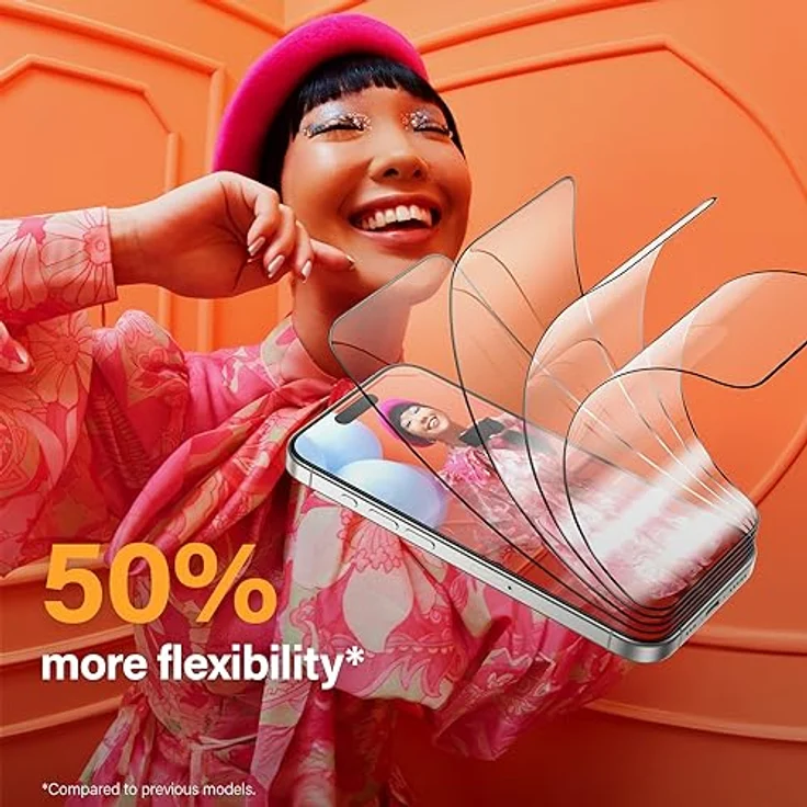 PanzerGlass Displayschutzfolie für Apple iPhone 15 Plus (17 cm / 6,7 Zoll), Sichtschutz, ultraweite Passform, transparent (P2811), kratzfest und stoßfest, 2 Jahre – Bild 5
