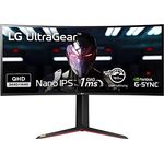 LG UltraGear Gaming Monitor 34GN850P 86,7 cm - 34 Zoll, Curved IPS, 144 Hz, 1ms GtG, G-Sync, Free-Sync, HDR, Schwarz