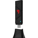 ASUS ROG USB-BE92 BE6500, Tri-Band WiFi 7 USB-Adapter mit 6GHz-Band, 4096-QAM, Multi-Link-Betrieb, kompatibel mit Typ A und C, WPA3-Netzwerksicherheit