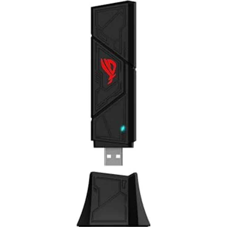 ASUS ROG USB-BE92 BE6500, Tri-Band WiFi 7 USB-Adapter mit 6GHz-Band, 4096-QAM, Multi-Link-Betrieb, kompatibel mit Typ A und C, WPA3-Netzwerksicherheit – Bild 1