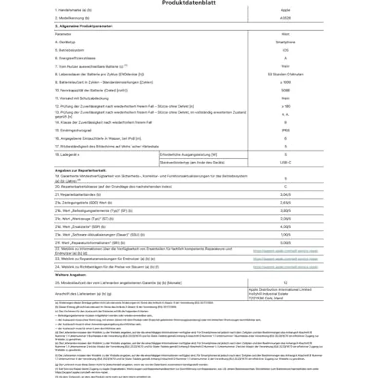 Apple iPhone 17 Pro Max (256 GB, Deep Blue, 6.90", Dual SIM, 5G), Smartphone, Blau – Bild 7