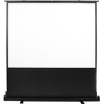 Maclean MC-963 Tragbare Boden-Leinwand, 86", 4:3 Projektion Leinwand, Mattweiß, Reflexionsgrad: 1,0 G