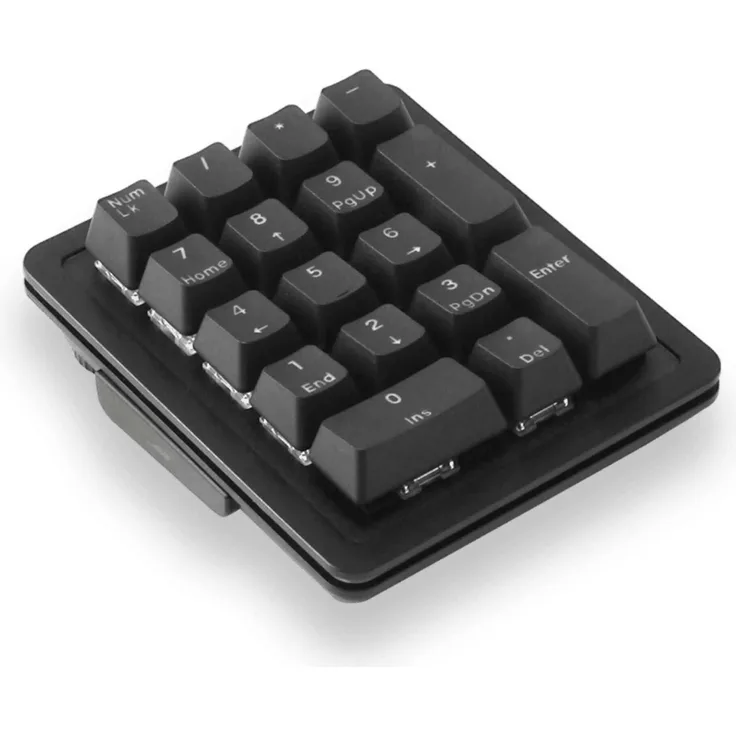 MOUNTAIN Everest 60 Numpad RGB Linear Speed 45 Midnight Black - Modulares 60% Nummernblock mit werkseitig geschmierten Schaltern, Cherry-Stabilisatoren und magnetischen Standfüssen