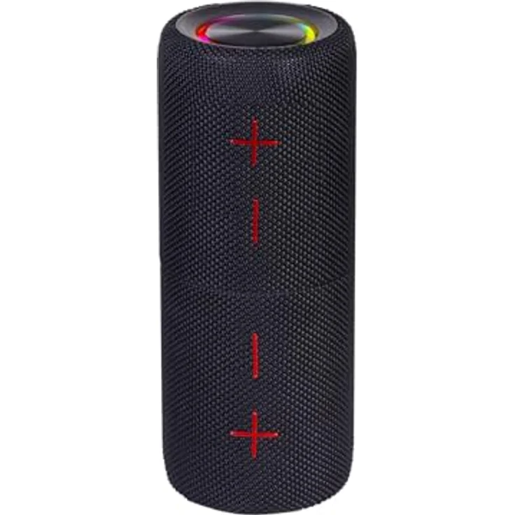 Trevi XR 8A44, Tragbarer Doppel-Lautsprecher mit 20 W Gesamtleistung, kabellos, IPX5 wasserfest, Micro SD, AUX-IN, Audio Wireless 5.3, Schwarz – Bild 4