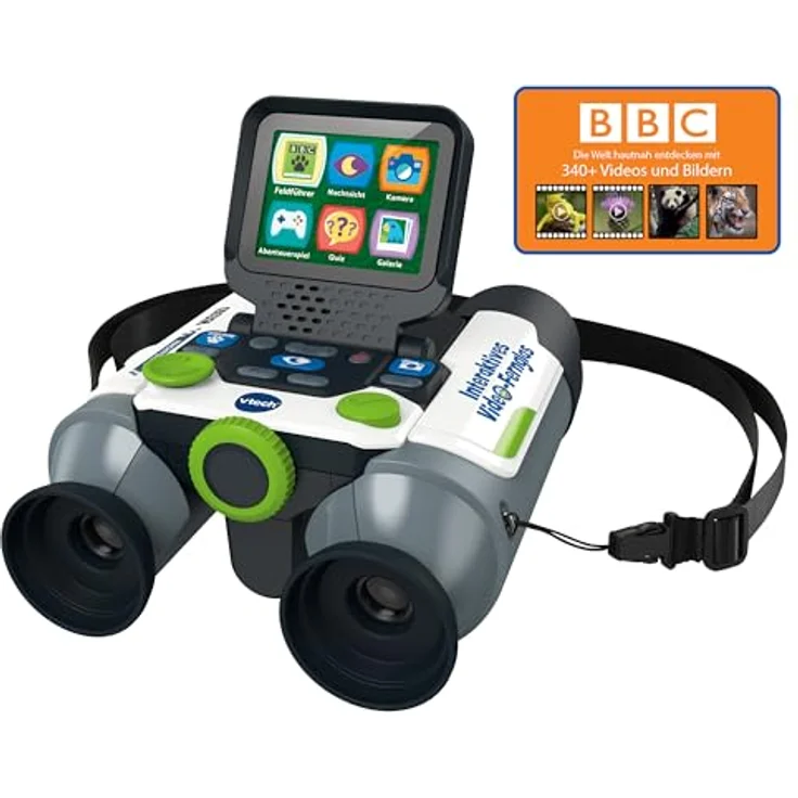 VTech Interaktives Video-Fernglas – Mit 10-facher Vergrößerung und integrierter Kamera, BBC-Inhalte – Für Entdecker:innen von 7 bis 99 Jahren – Bild 1