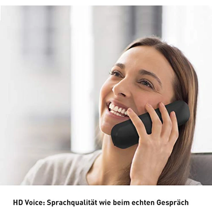 Panasonic KX-TGQ200GB DECT IP-Telefon, schnurlos, CAT-iq 2.0 kompatibel, digitales Telefon, schwarz – Bild 2