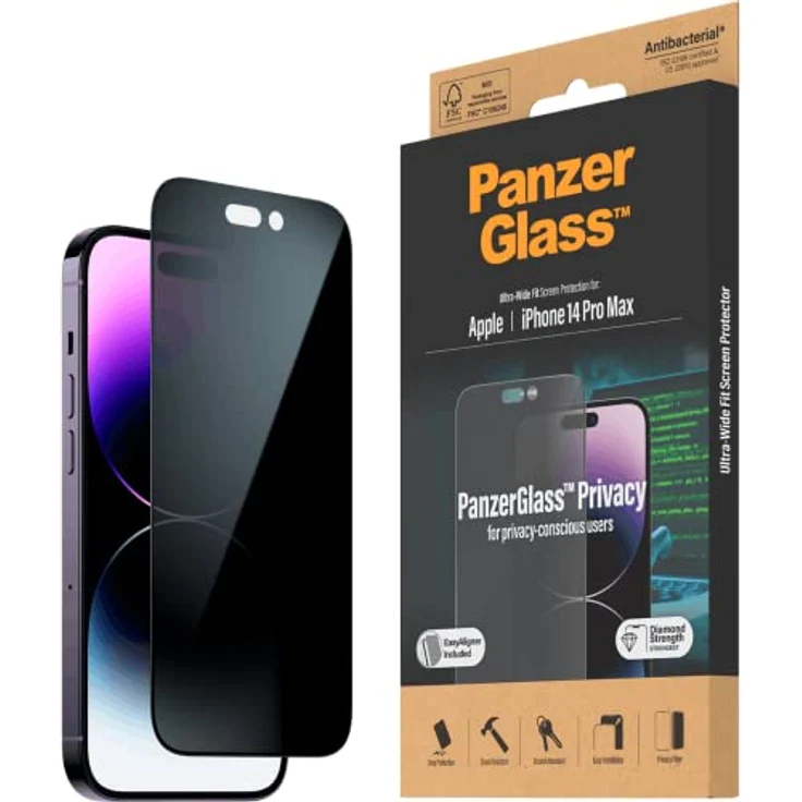 PanzerGlass Privacy Screen Protector Apple iPhone 14 Pro Max | Classic Fit – Bild 5