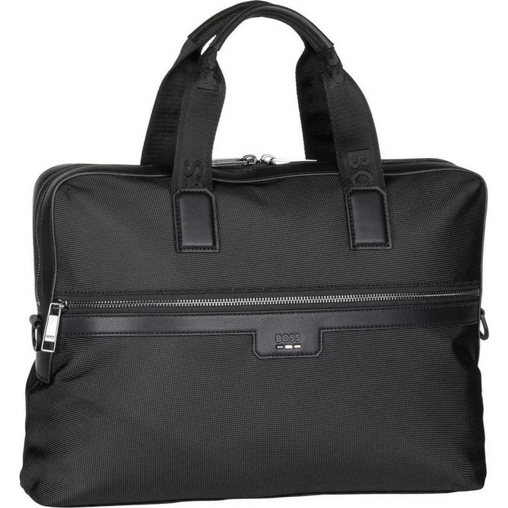 BOSS Aktentasche Ray N Document Case, recyceltes Polyester, moderner Stil
