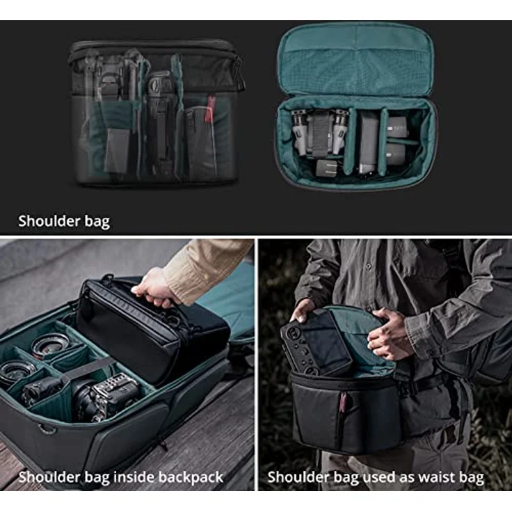 PGYTECH OneMo 2 Kamerarucksack 25-33L, wasserdichter Fotorucksack mit Laptopfach für DSLR und Drohnen, schwarz – Bild 5