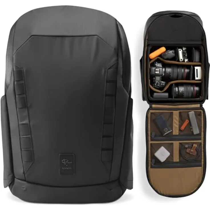 Gomatic Peter McKinnon Daypack + Large Cube Schwarz | Kamera-Rucksack | Tagesrucksack | Reisetasche | Laptop-Rucksack | Backpack | Carry-On Bag - inkl. Gomatic Peter McKinnon Large Cube