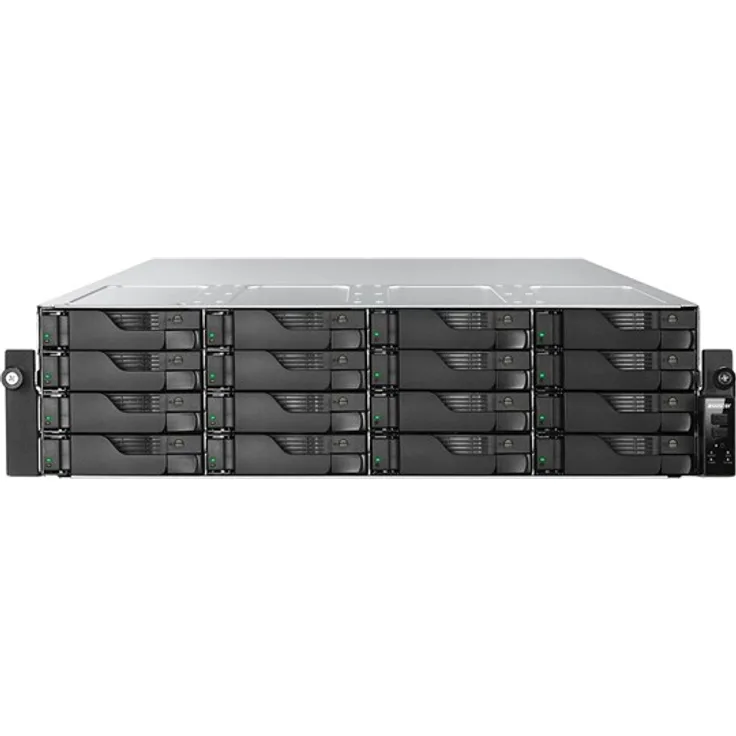ASUSTOR Lockerstor 16R Pro Gen2 AS7116RDX - Rackmount-NAS mit AMD Ryzen 7 Pro 7745, 16 GB ECC DDR5, Dual 10GbE, PCIe 5.0 und redundanten 80 PLUS Platinum-Netzteilen