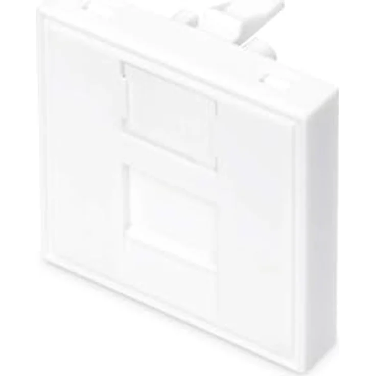 Digitus DN-93802-3-SH Rahmenplatte 1-fach, Weiß, für Multimedia Keystone Jacks, horizontale und vertikale Montageoptionen – Bild 2