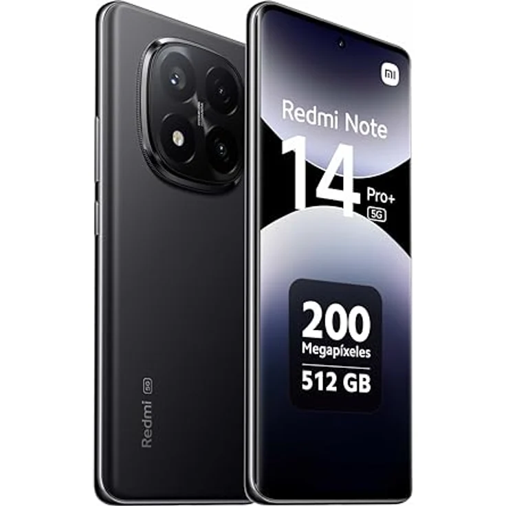 Xiaomi Redmi Note 14 Pro+ 5G Smartphone, 12 GB RAM 512 G, 6,67 Zoll 1,5 K AMOLED Display, 200 MP Kamera, Midnight Black – Bild 2