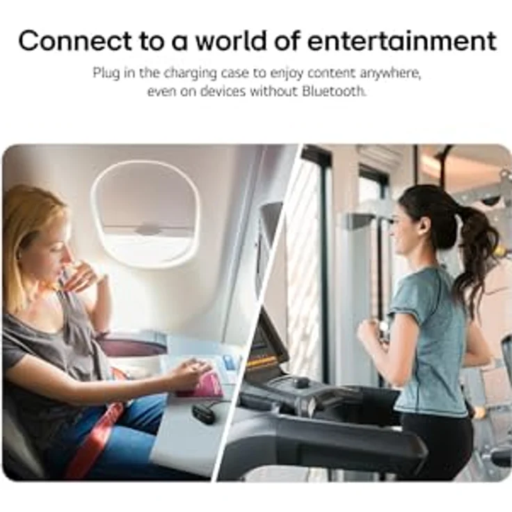 LG xboom Buds Plus, Wireless In-Ear-Kopfhörer mit Active Noise Cancelling, Freisprechfunktion, UV-Reinigung, Schwarz – Bild 7
