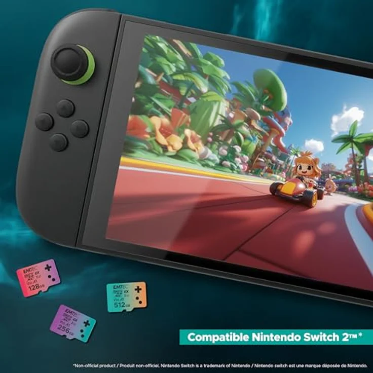 EMTEC MicroSDXC 128 GB UHS-I U3 V30 A1 Express Gaming, kompatibel mit Nintendo Switch 2, hohe Geschwindigkeit bis zu 880 Mb/s, erweiterter Speicher für Videospiele und Anwendungen – Bild 3