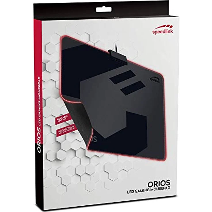 Speedlink ORIOS LED Gaming Mousepad - Gaming-Mauspad mit LED-beleuchtetem Rand - schwarz – Bild 5