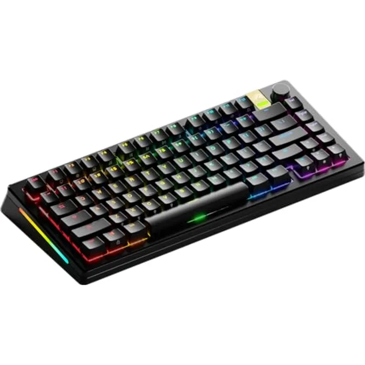 Glorious GMMK 3 Pro HE Wireless 75 % Gaming-Tastatur, ANSI (US), Fox HE Switches, kabellos, schwarz