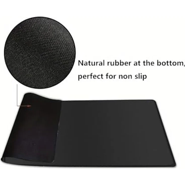 Rcege Gaming-Mauspad 600x300mm, Große Schreibtischunterlage mit genähten Kanten, Wasserresistent und rutschfester Unterseite – Bild 3