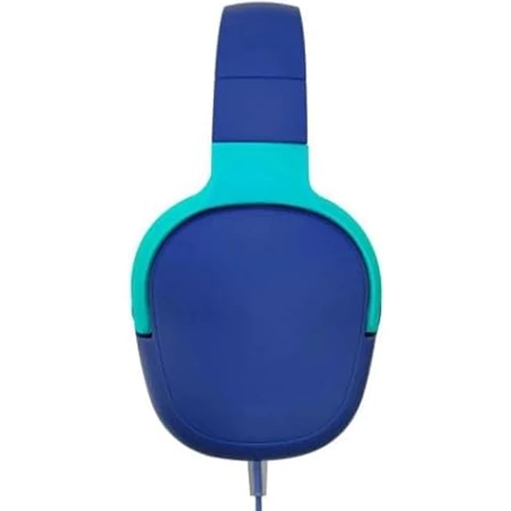 Celly Kinder-Kopfhörer mit Kabel, integriertes Mikrofon, verstellbarer Kopfbügel, Sicherheitslautstärke 85 dB, Hellblau – Bild 2