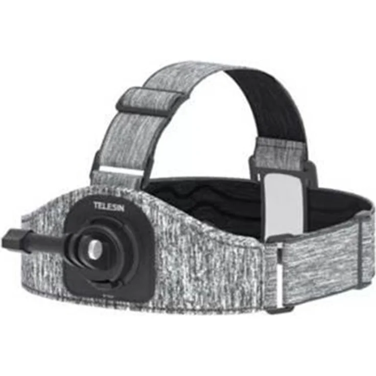 TELESIN Headband GP-HMS-T06 mit zwei Sportkamerahalterungen, Lycra Material für hohen Tragekomfort, kompatibel mit GoPro und Osmo Action