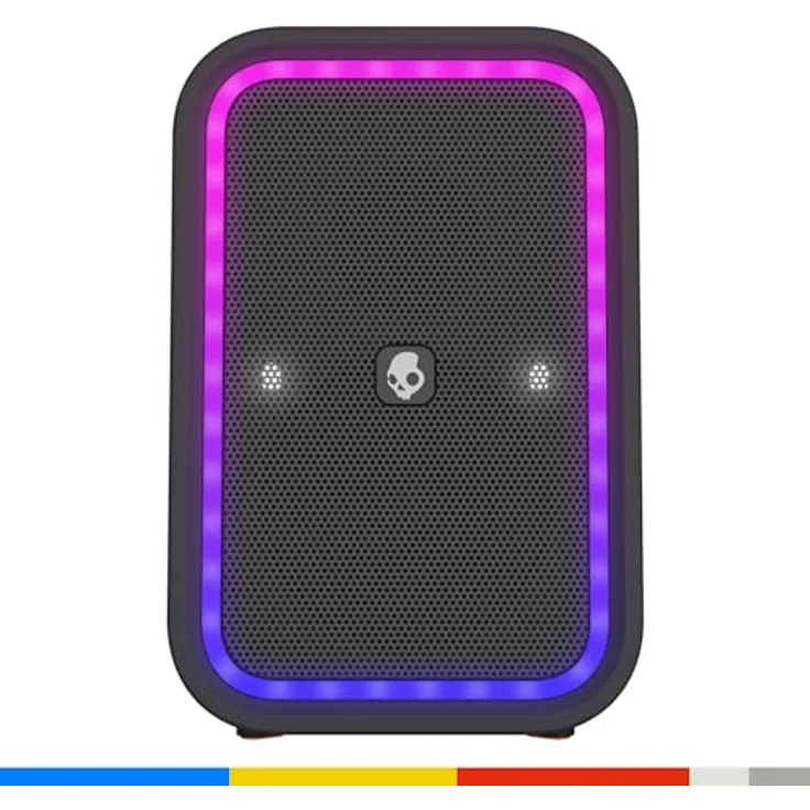 Skullcandy Stomp Wireless tragbarer Boombox-Party-Bluetooth-Lautsprecher, Schwarz, wasserdicht (IPX7), 12 Stunden Akkulaufzeit, True Wireless Stereo mit LED-Lichtshow – Bild 2