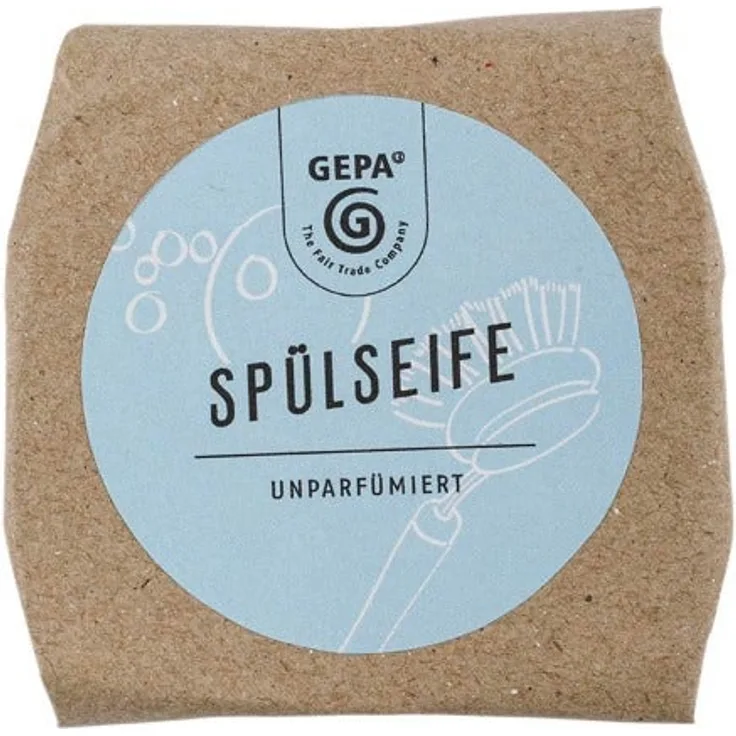 Gepa Spülseife unparfümiert, 100 Gramm