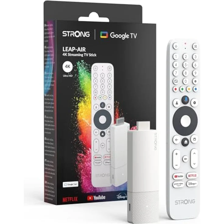 Strong Leap Air Streaming Box, 8 GB, 4K, Android 11, Google Assistant, Weiss – Bild 2