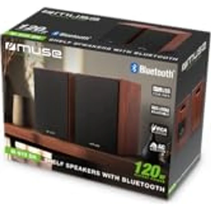 MUSE M-610 SH, Bluetooth-Lautsprecher mit 120 W Leistung, Lautstärke- und Bassregler, USB-Anschluss, Cinch-Eingang und Subwoofer-Ausgang – Bild 5