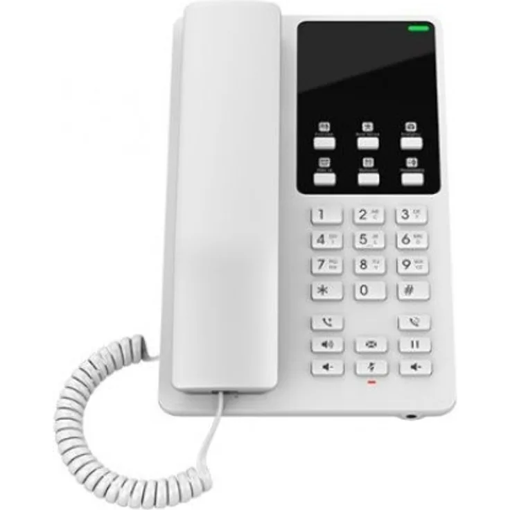 Grandstream GHP620W, IP-Telefon in Weiß, kabelgebundenes Mobilteil, 2 Zeilen, LCD-Display, Gigabit Ethernet