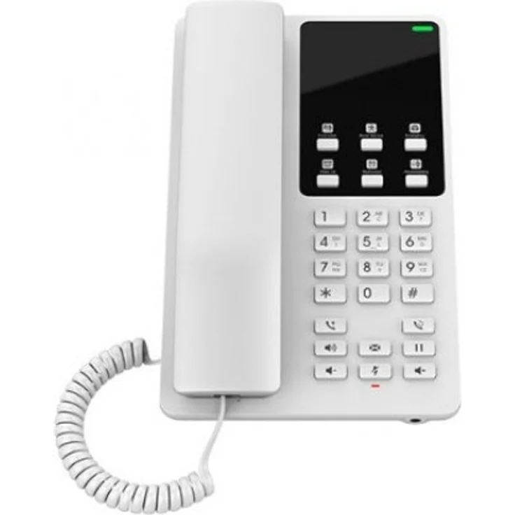 Grandstream GHP620W, IP-Telefon in Weiß, kabelgebundenes Mobilteil, 2 Zeilen, LCD-Display, Gigabit Ethernet