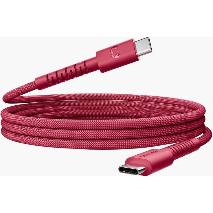 Fresh n Rebel 2ccc201br, USB-C Kabel 2m, Male/Male, 100W PD, Silikon, Berry Red