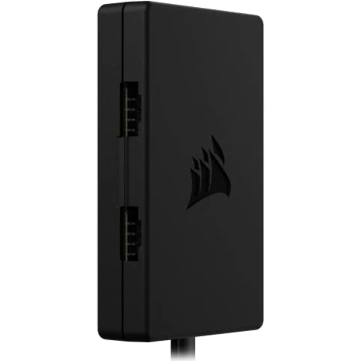 Corsair Interner 4-Port-Hub – 4X USB 2.0-Anschlüsse 9-polig – Einfache Anbringung per Magnet - Kompatibel mit meisten Intel- und AMD-Motherboards - Schwarz – Bild 3
