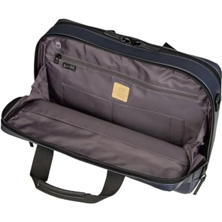 Jost Tolja Aktentasche 38 cm, Laptopfach für Notebooks, schwarzes Design – Bild 5