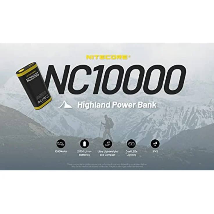 Nitecore NC10000 Highland Powerbank, 10.000 mAh Akku – Bild 2
