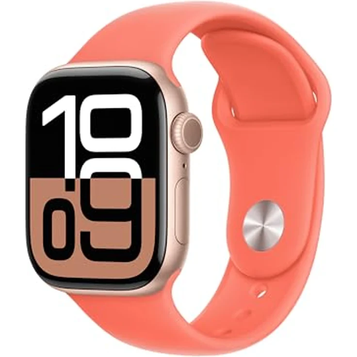 Apple Watch Band - Sportarmband - 42 mm - Mandarine - M/L - Hochleistungs-Fluorelastomer, weich, innovativer Verschluss – Bild 2